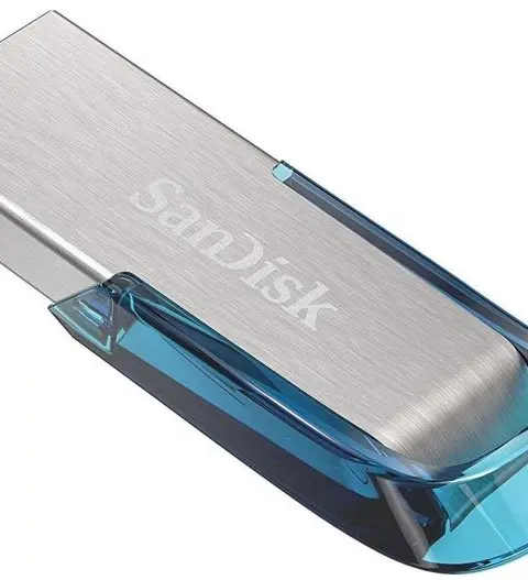 SanDisk Ultra Flair USB flash drive 32 GB USB Type-A 3.2 Gen 1 (3.1 Gen 1) Blue, Silver