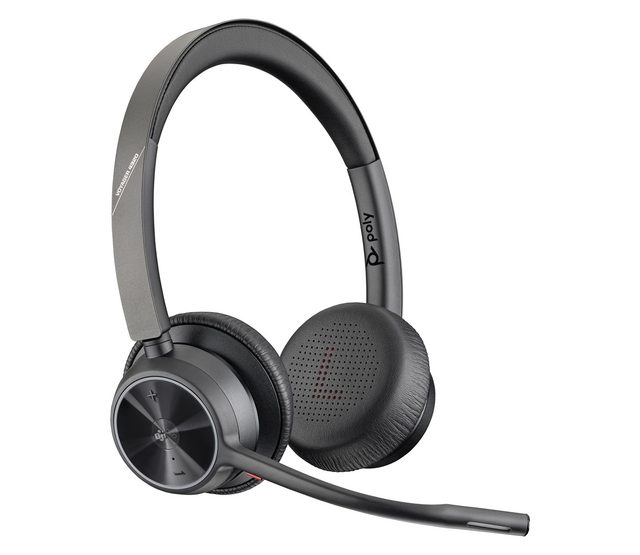 HP Poly Voyager 4320 Microsoft Teams Certified Headset +BT700 dongle +Charging Stand
