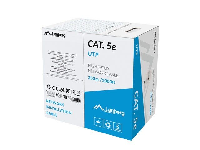 Lanberg LCU5-15CC-0305-S networking cable Grey 305 m Cat.5/Cat.5e U/UTP (UTP)