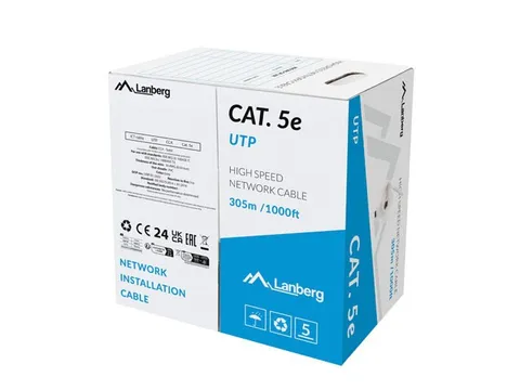 Lanberg LCU5-15CC-0305-S networking cable Grey 305 m Cat.5/Cat.5e U/UTP (UTP)