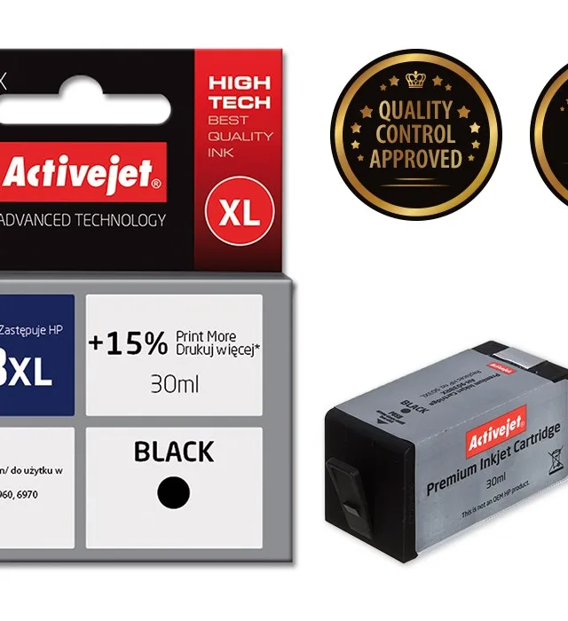 Activejet AH-903BRX ink (replacement for HP 903XL T6M15AE; Premium; 30 ml; black)