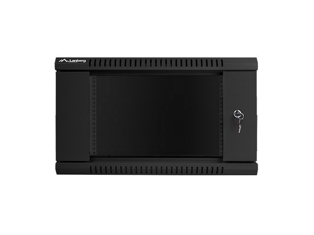 Lanberg WF01-6406-10B rack cabinet 6U Wall mounted rack Black