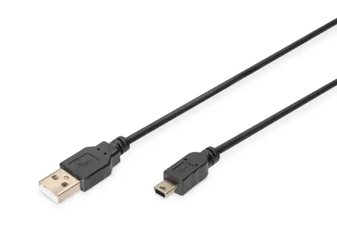 Digitus USB-A - Mini-B connection cable, 1m
