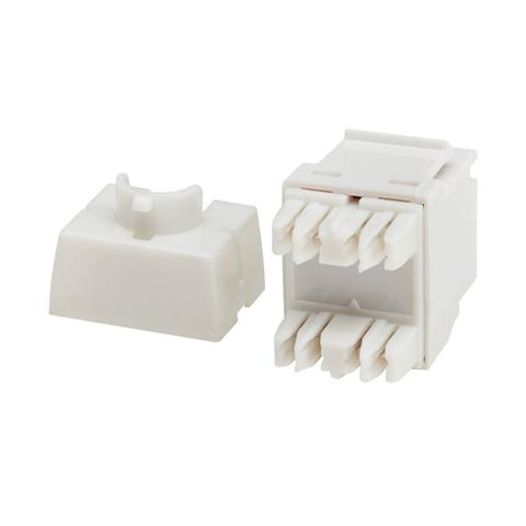 Eaton CAT6A RJ45 Keystone Jack - White - TAA Compliant