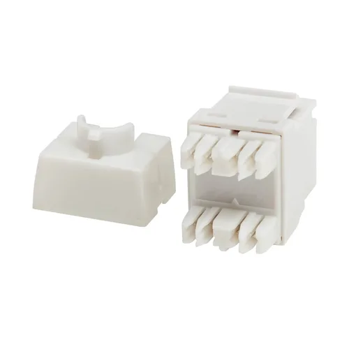 Eaton CAT6A RJ45 Keystone Jack - White - TAA Compliant