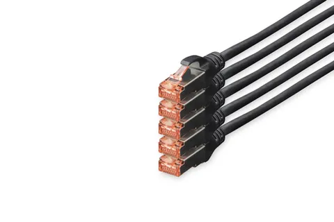 Digitus CAT 6 S/FTP patch cable, 5 pieces