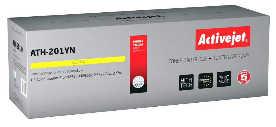 Activejet ATH-201YN toner (replacement for HP 201A CF402A; Supreme; 1,400 pages; yellow)