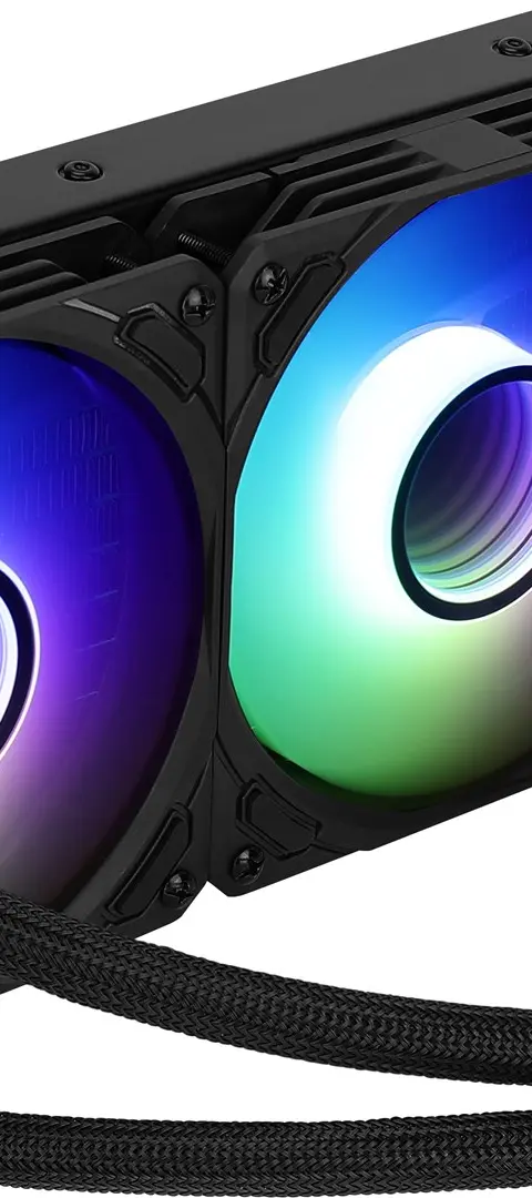 Aerocool MIRAGEL240 CPU Liquid Cooled 2x 12cm ARGB Fan TDP 400W Black