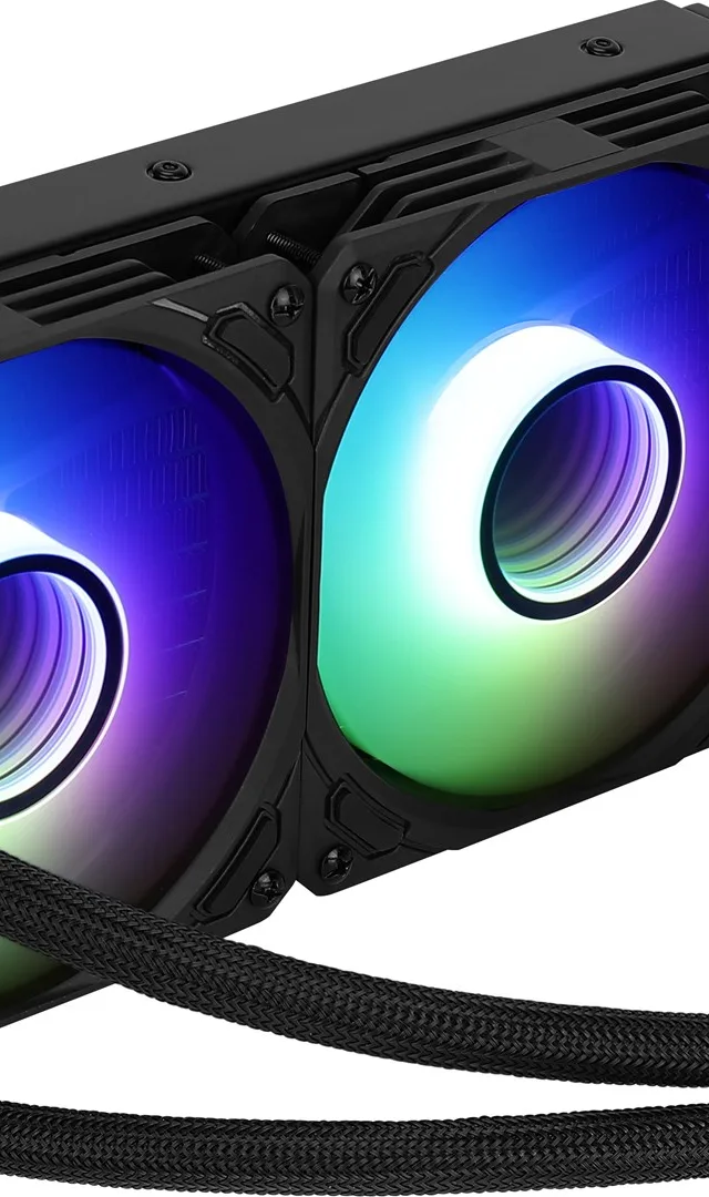 Aerocool MIRAGEL240 CPU Liquid Cooled 2x 12cm ARGB Fan TDP 400W Black