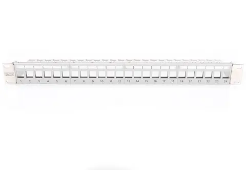 Digitus Modular Patch Panel for Keystone Jack 1U Rack Mount - Unloaded