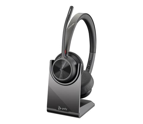 HP Poly Voyager 4320-M Microsoft Teams Certified Headset +BT700 dongle +Charging Stand