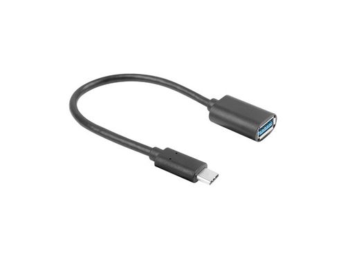 Lanberg AD-UC-UA-04 USB cable USB 3.2 Gen 1 (3.1 Gen 1) 0.15 m USB A USB C 5 Gbit/s Black