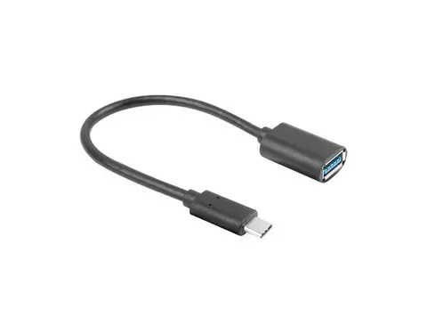 Lanberg AD-UC-UA-04 USB cable USB 3.2 Gen 1 (3.1 Gen 1) 0.15 m USB A USB C 5 Gbit/s Black