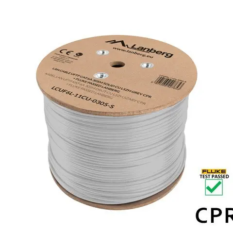 Lanberg LCUF6L-11CU-0305-S networking cable Grey 305 m Cat6a U/FTP (STP)