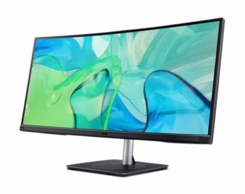 Acer CB343CUR computer monitor 86.4 cm (34") 3440 x 1440 pixels UltraWide Quad HD LED Black, Silver
