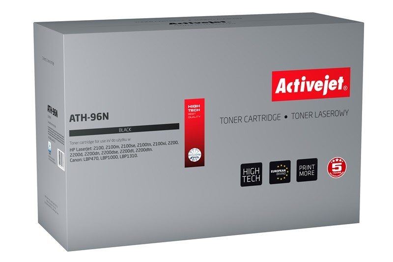 Activejet ATH-96N toner (replacement for HP 96A C4096A, Canon EP-32; Supreme; 5700 pages; black)