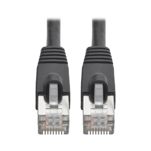 Tripp Lite N262-005-BK Cat6a 10G Snagless Shielded STP Ethernet Cable (RJ45 M/M), PoE, Black, 5 ft. (1.52 m)