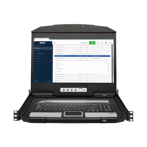 Tripp Lite B021-SWHD-K 1U Rack-Mount Short-Depth HDMI KVM Console KVM Switch with 18.5 in. LCD