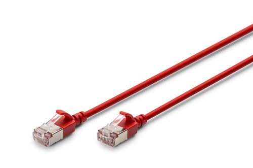 Digitus CAT 6A F-FTP Slim patch cord, 1.5m, red