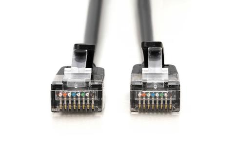 Digitus CAT 6A F-FTP Slim patch cord, 2m, black