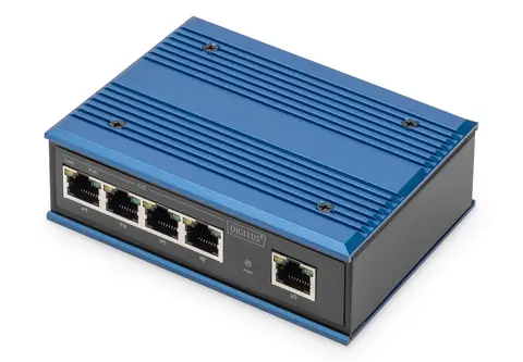 ASSMANN Electronic DN-651120 network switch Gigabit Ethernet (10/100/1000) Power over Ethernet (PoE) Black, Blue