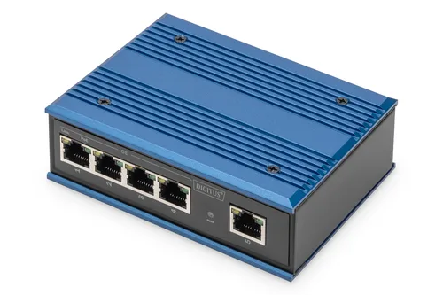 ASSMANN Electronic DN-651120 network switch Gigabit Ethernet (10/100/1000) Power over Ethernet (PoE) Black, Blue