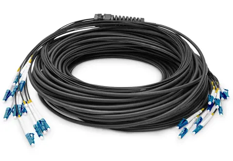 Digitus Pre-assembled Fiberglass Universal Breakout Cable, Single Mode OS2, 12 Fibers, LC/UPC - LC/UPC