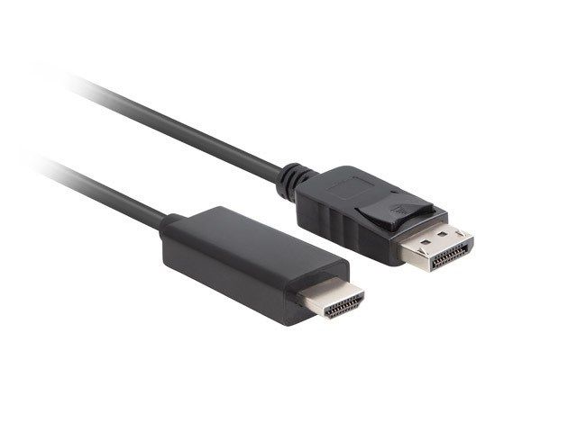 Lanberg CA-DPHD-11CC-0030-BK cable gender changer DisplayPort HDMI Black