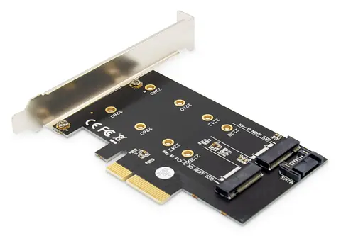 Digitus M.2 NGFF / NVMe SSD PCI Express 3.0 (x4) Add-On Card