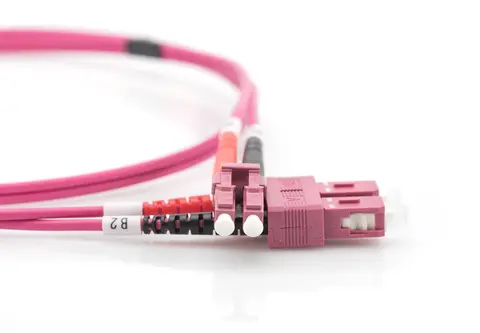 Digitus Fiber Optic Multimode Patch Cord, OM4, LC / SC