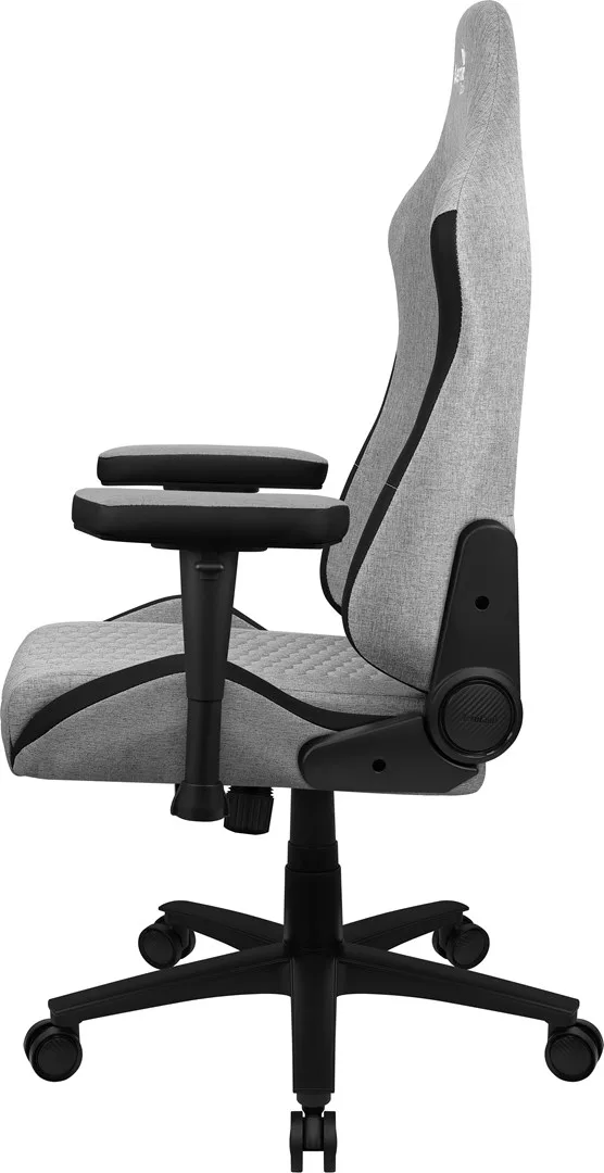 Aerocool CROWNASHGR, Ergonomic Gaming Chair, Adjustable Cushions, AeroWeave Technology, Grey