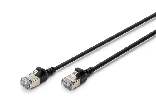 Digitus CAT 6A F-FTP Slim patch cord, 3m, black