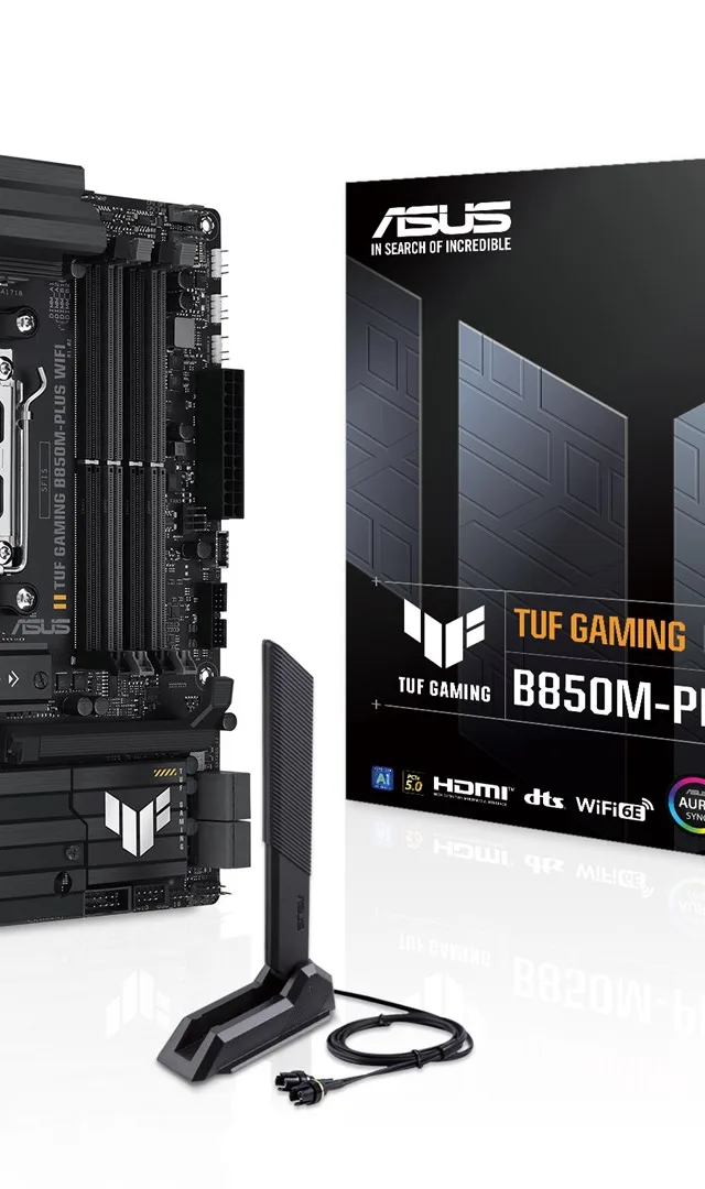ASUS TUF GAMING B850M-PLUS WIFI AMD B850 Socket AM5 micro ATX