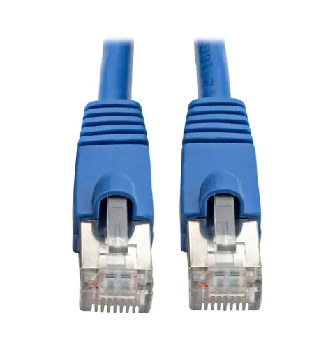 Tripp Lite N262-010-BL Cat6a 10G Snagless Shielded STP Ethernet Cable (RJ45 M/M), PoE, Blue, 10 ft. (3.05 m)