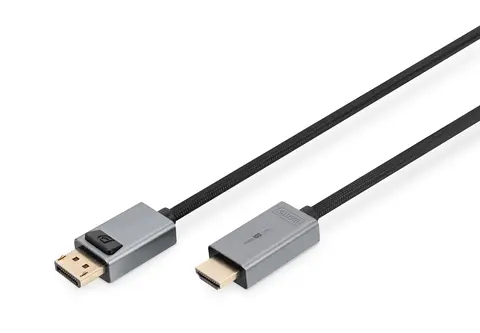 Digitus 4K DisplayPort Adapter Cable, DP - HDMI Type A