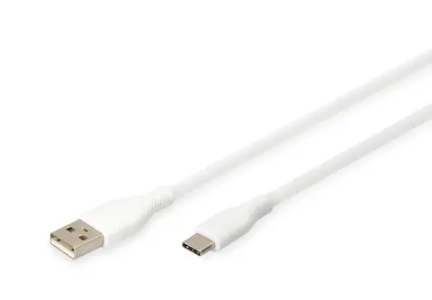Digitus USB-C silicone connection cable, 2m, white