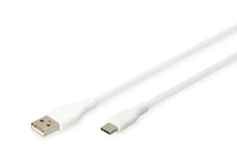 Digitus USB-C silicone connection cable, 2m, white
