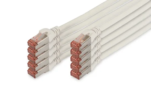 Digitus CAT 6 S/FTP patch cable, 10 pieces