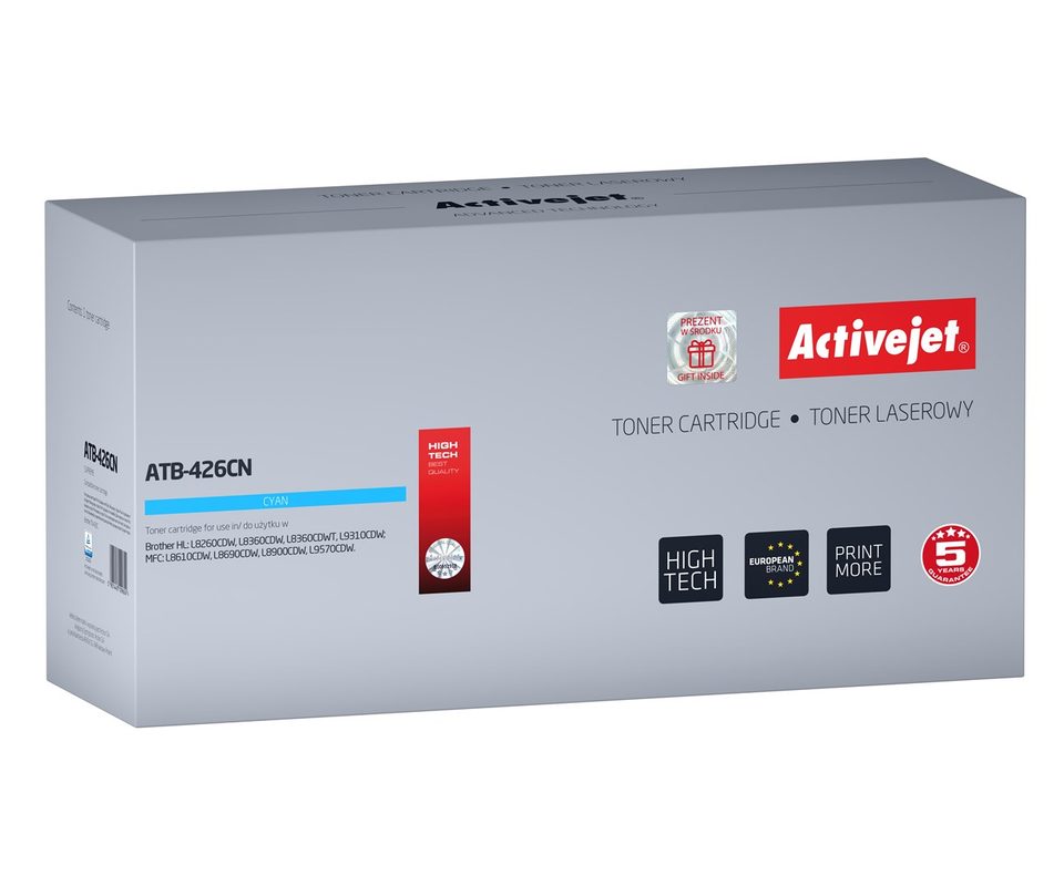 Activejet ATB-426CN toner (replacement for Brother TN-426C; Supreme; 6500 pages; cyan)