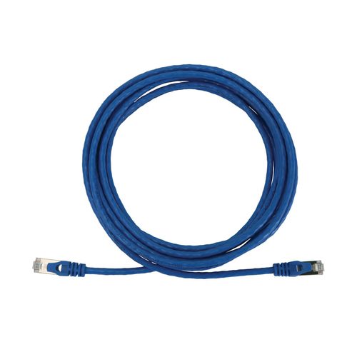 Tripp Lite N262-S15-BL Cat6a 10G Snagless Shielded Slim STP Ethernet Cable (RJ45 M/M), PoE, Blue, 15 ft. (4.6 m)