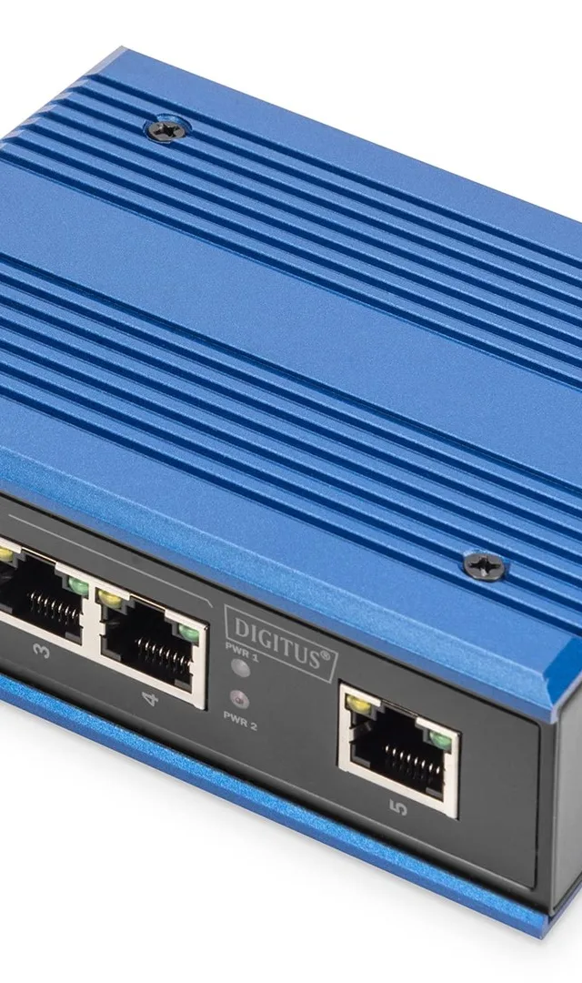ASSMANN Electronic DN-651118 network switch Gigabit Ethernet (10/100/1000) Black, Blue