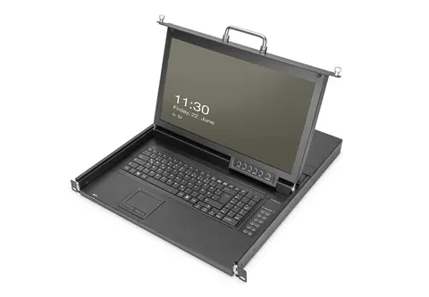 Digitus DS-72220-2CH rack console 43.2 cm (17") 1920 x 1080 pixels Black 1U