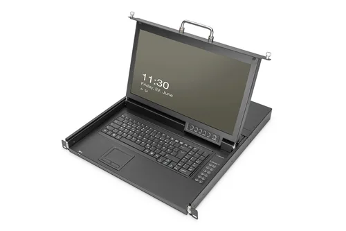 Digitus DS-72220-2CH rack console 43.2 cm (17") 1920 x 1080 pixels Black 1U