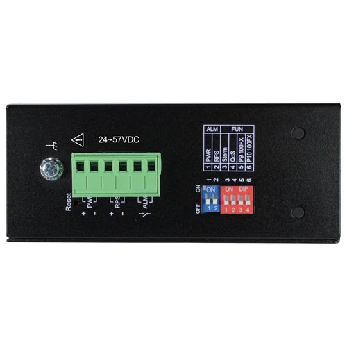 Tripp Lite NGI-U08C2POE8 8-Port Unmanaged Industrial Gigabit Ethernet Switch - 10/100/1000 Mbps, PoE+ 30W, 2 GbE SFP Slots, -40° to 75°C, DIN Mount
