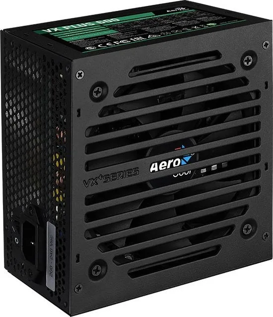 Aerocool VX PLUS 600 power supply unit 600 W 20+4 pin ATX ATX Black