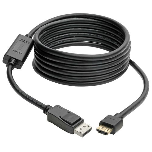 Tripp Lite P582-010-HD-V4A DisplayPort 1.4 to HDMI Active Adapter Cable (M/M), 4K 60 Hz, 4:4:4, HDR, HDCP 2.2, 10 ft. (3 m)