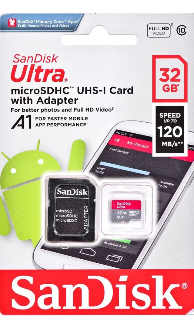 SanDisk Ultra 32 GB MicroSDHC Class 10