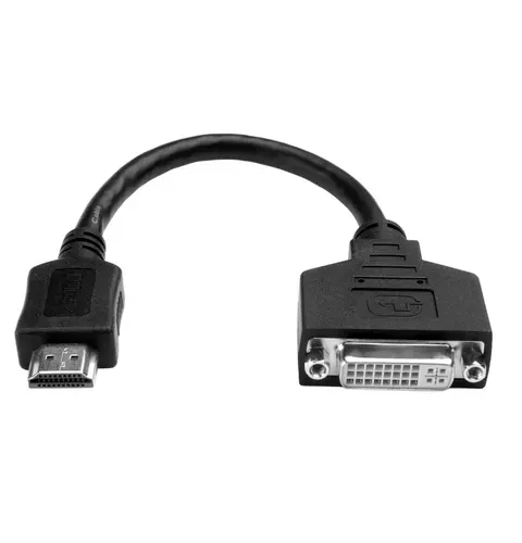Tripp Lite P132-08N HDMI to DVI Adapter Video Converter (HDMI-M to DVI-D F), 8-in. (20.32 cm)