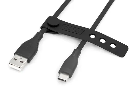 Digitus USB-C silicone connection cable, 2m, black