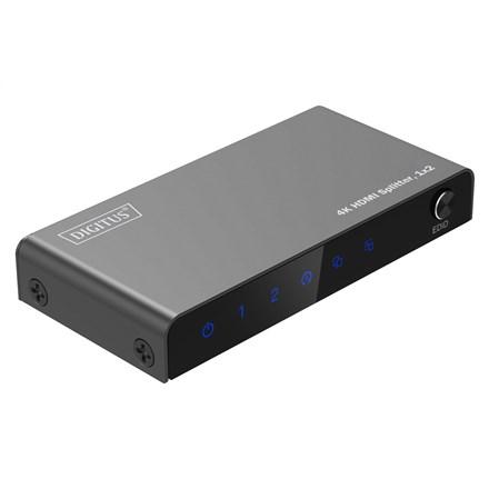 DIGITUS HDMI Splitter 1x2 4K/60Hz HDCP 2.3 EDID Control